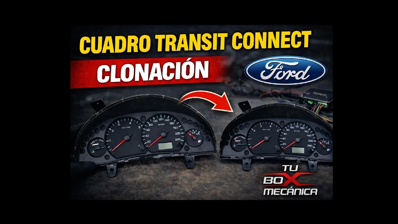 Clonación del cuadro de instrumentos de una Ford Transit Connect