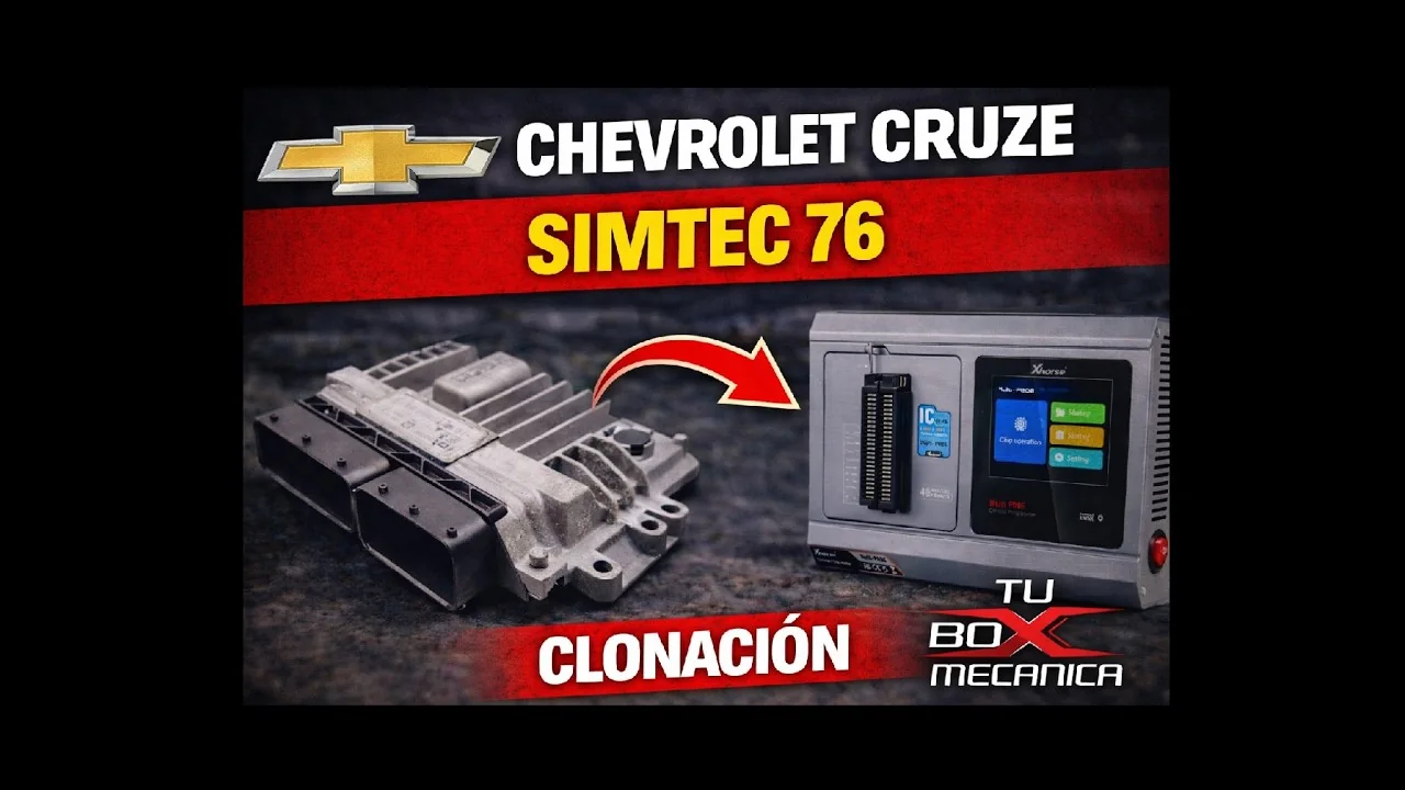 Clonación de una ECU Simtec 76 de Chevrolet Cruze
